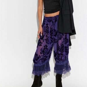 Free People Forever Young Burnout Pants NWT Size M